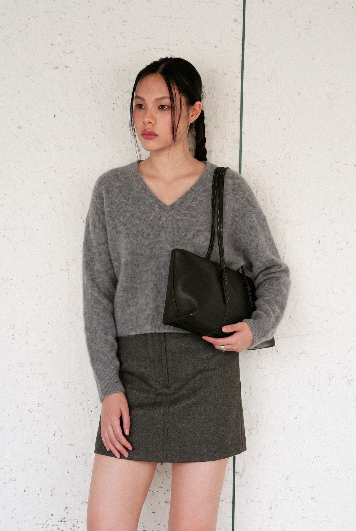 June's East-West Bag Black