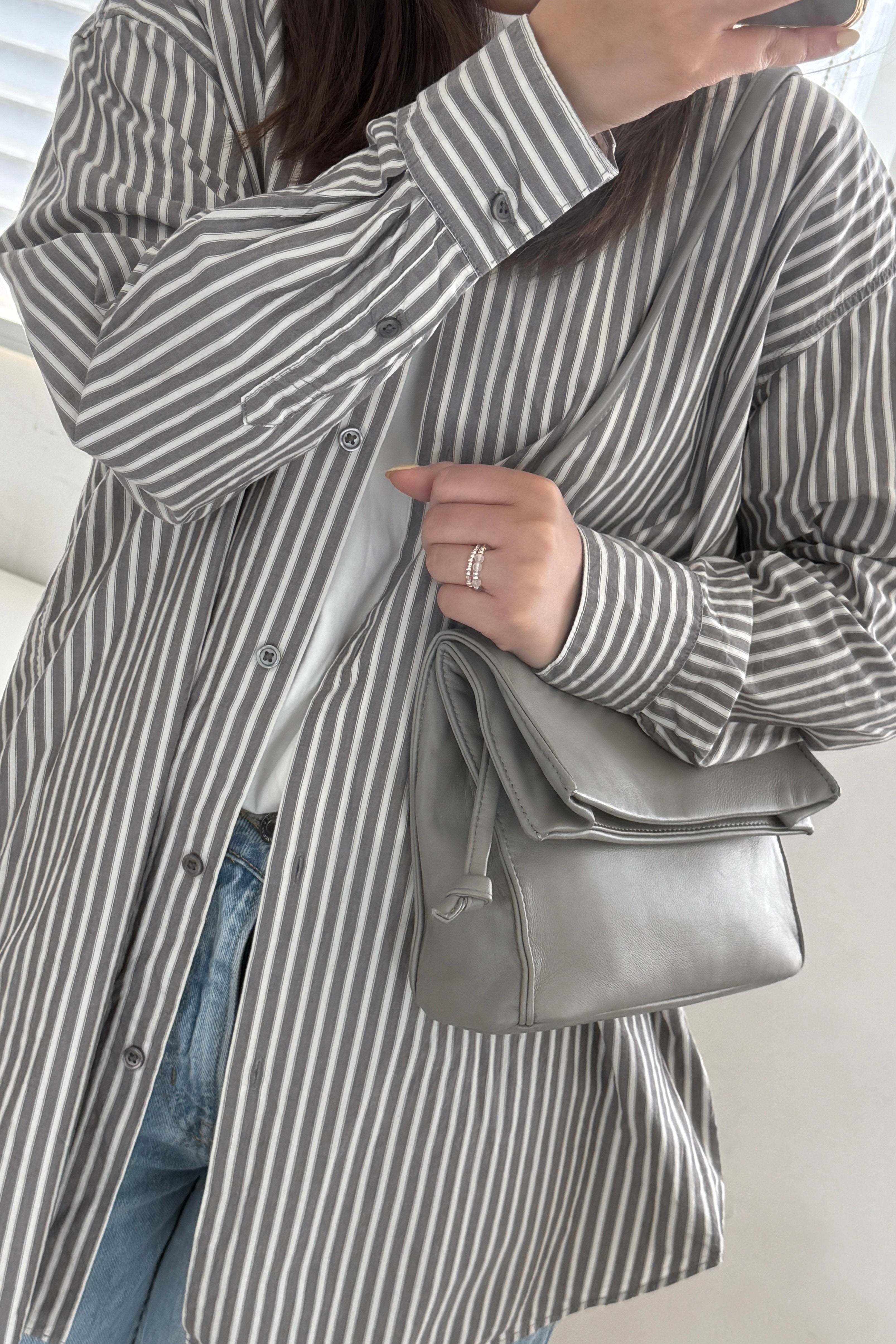 Folding Soft Leather Crossbody Bag