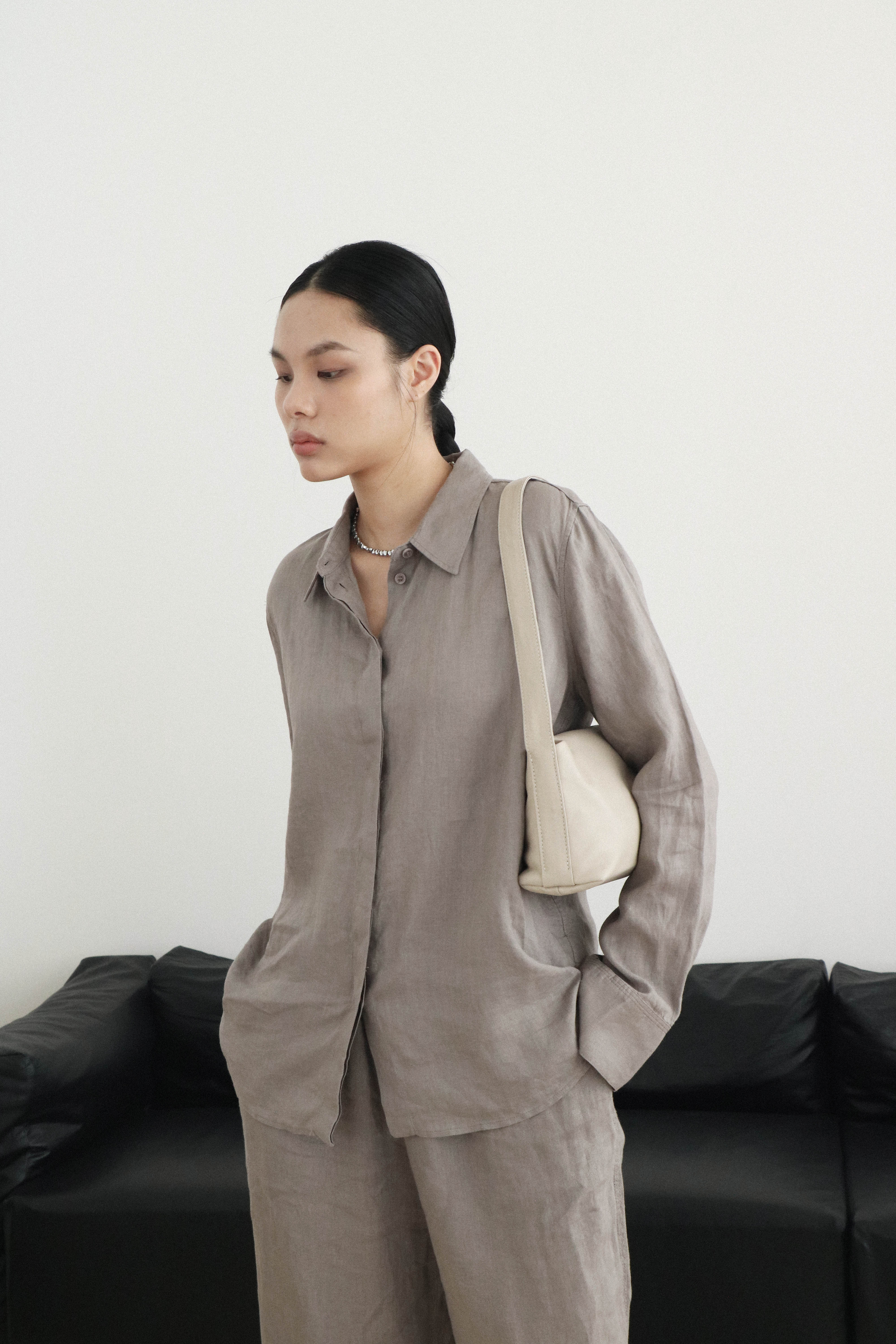 Pillow Shoulder Bag Ivory