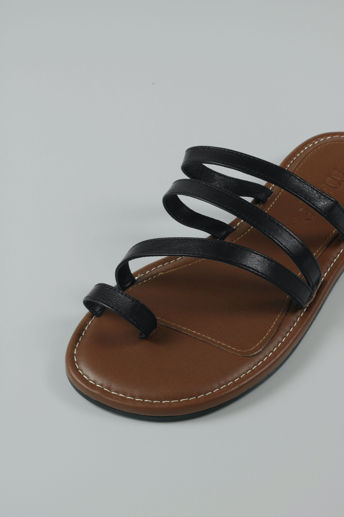 Strappy Toe Loop Flat Sandal