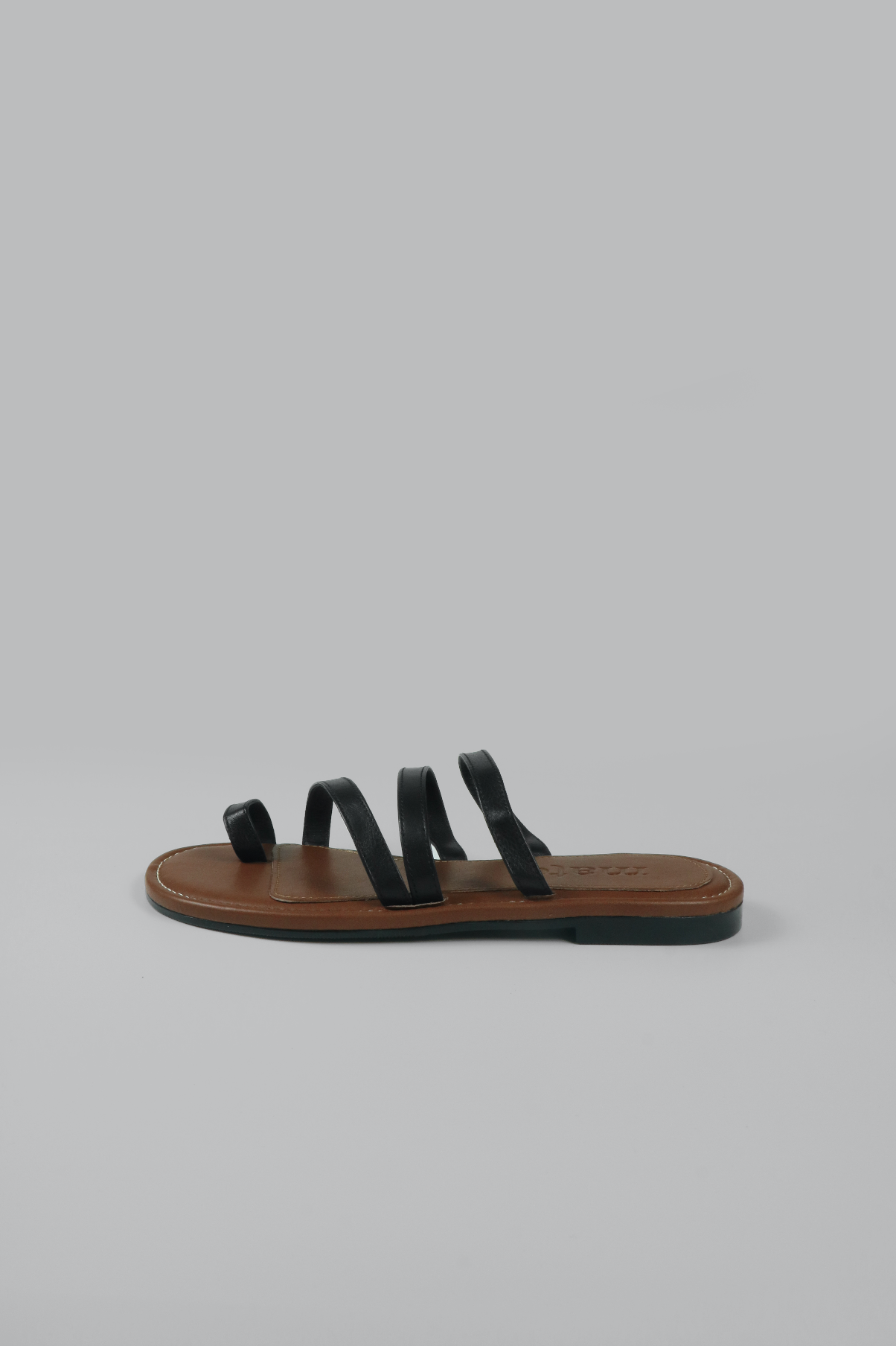 Strappy Toe Loop Flat Sandal
