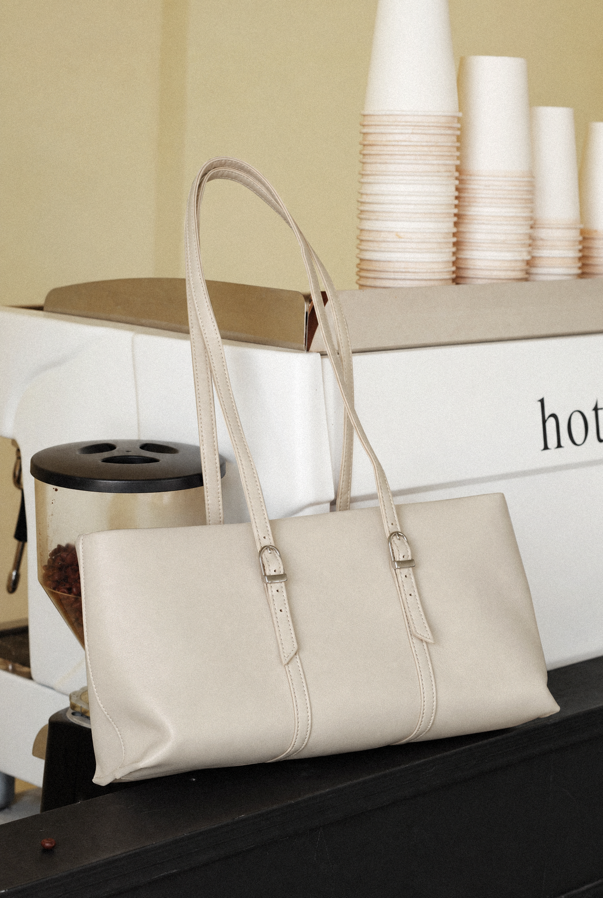 June's East-West Bag Ivory