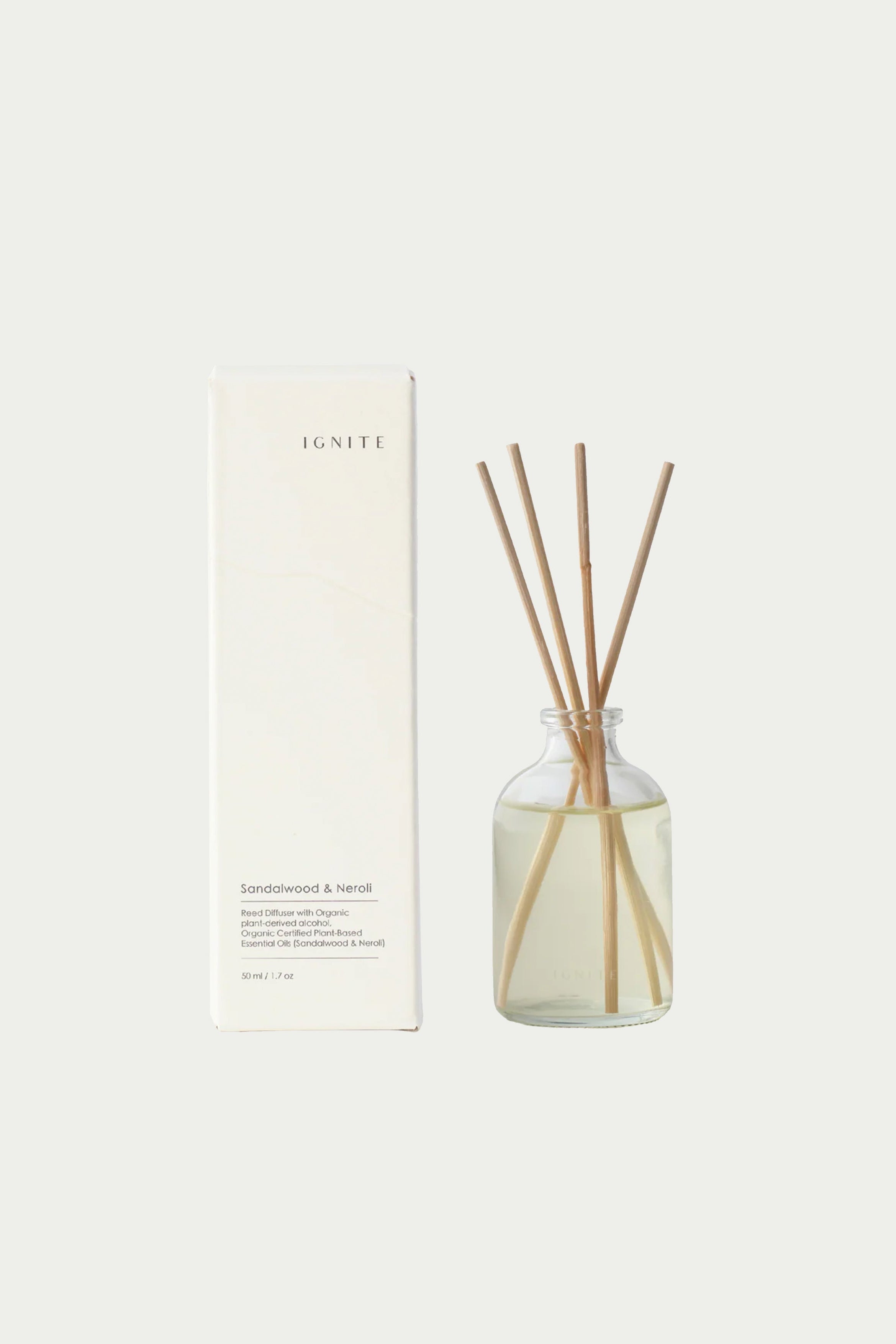 IGNITE Sandalwood & Neroli Organic Essential Oil Reed Diffuser