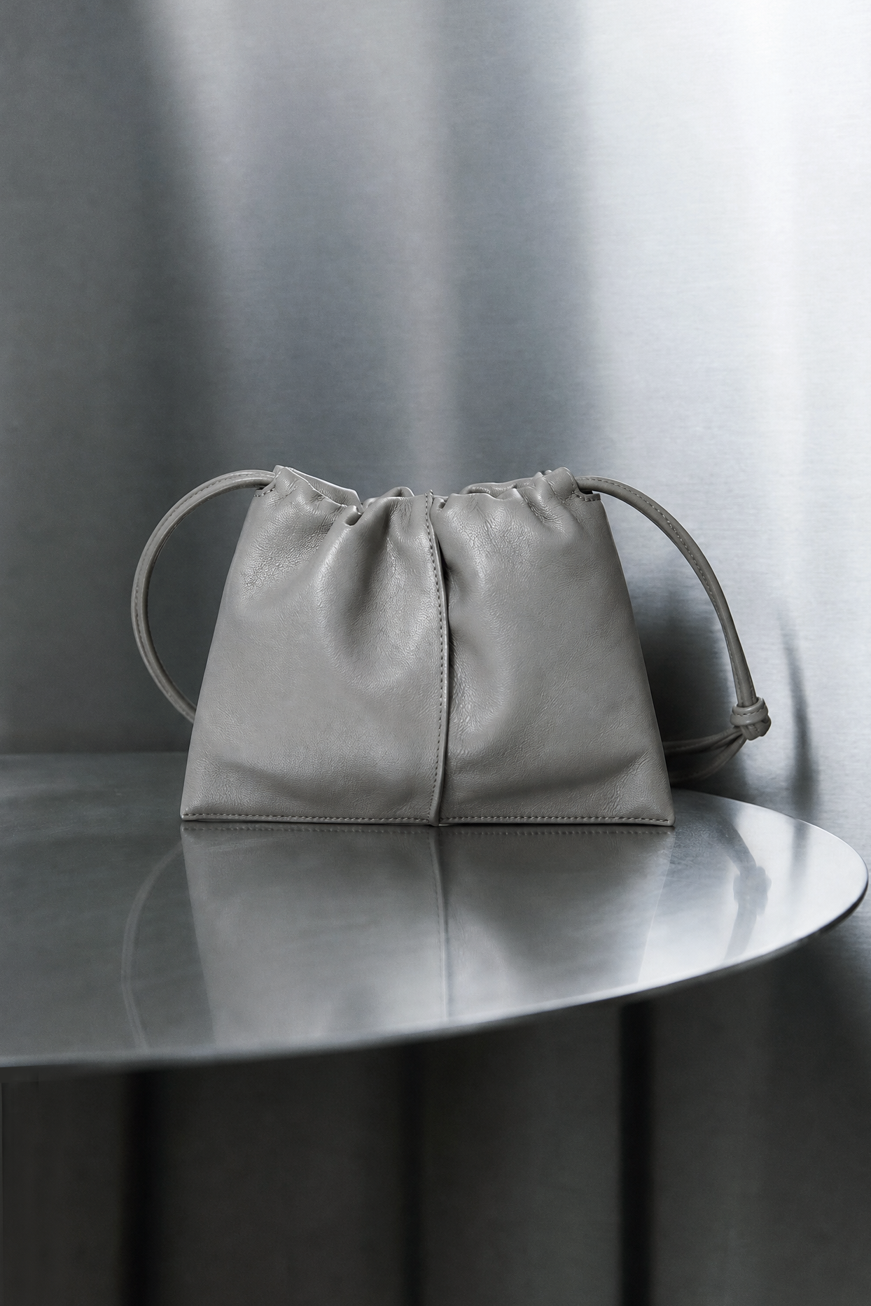 Drawstring Bag Small Grey