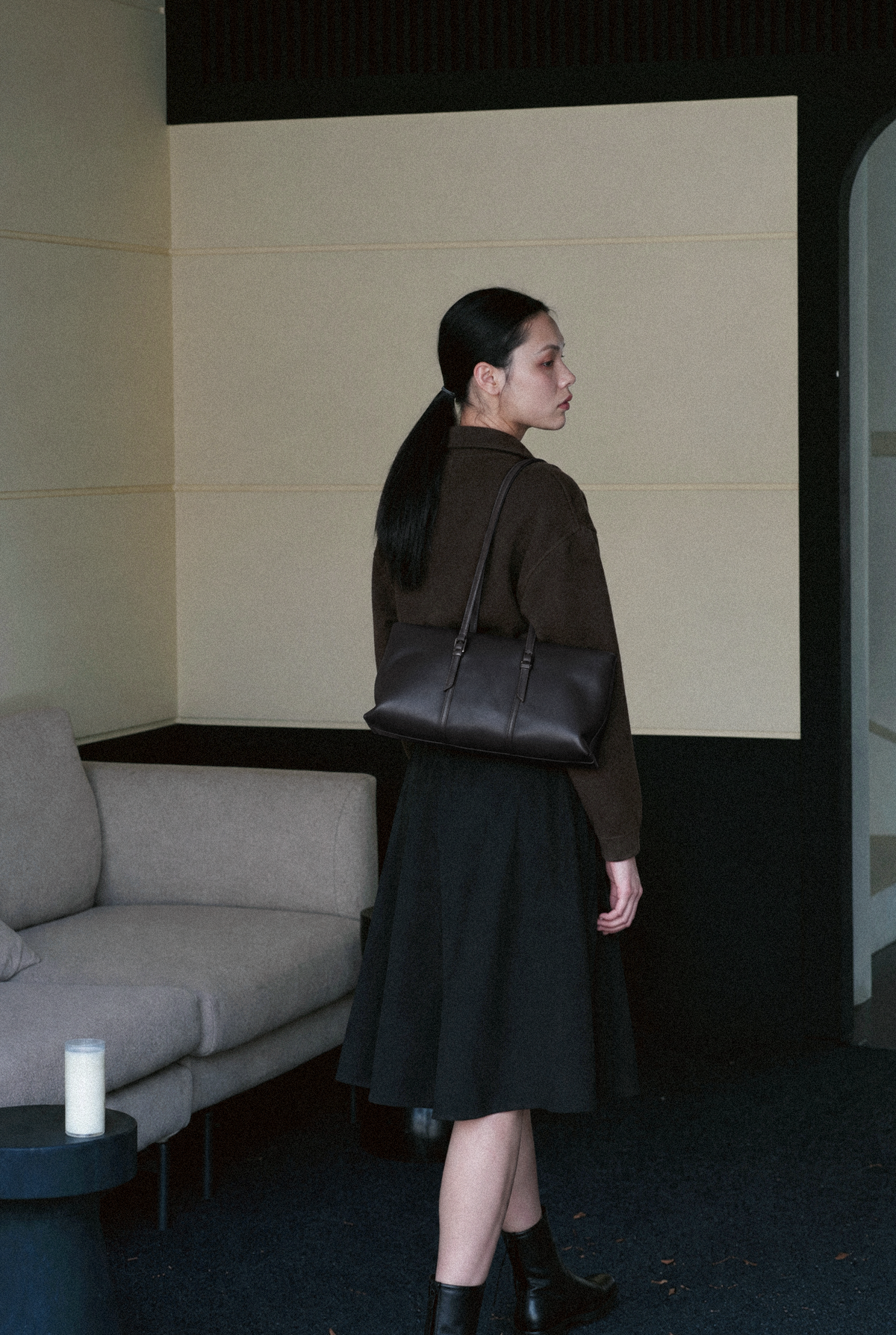 June's East West Bag Brown
