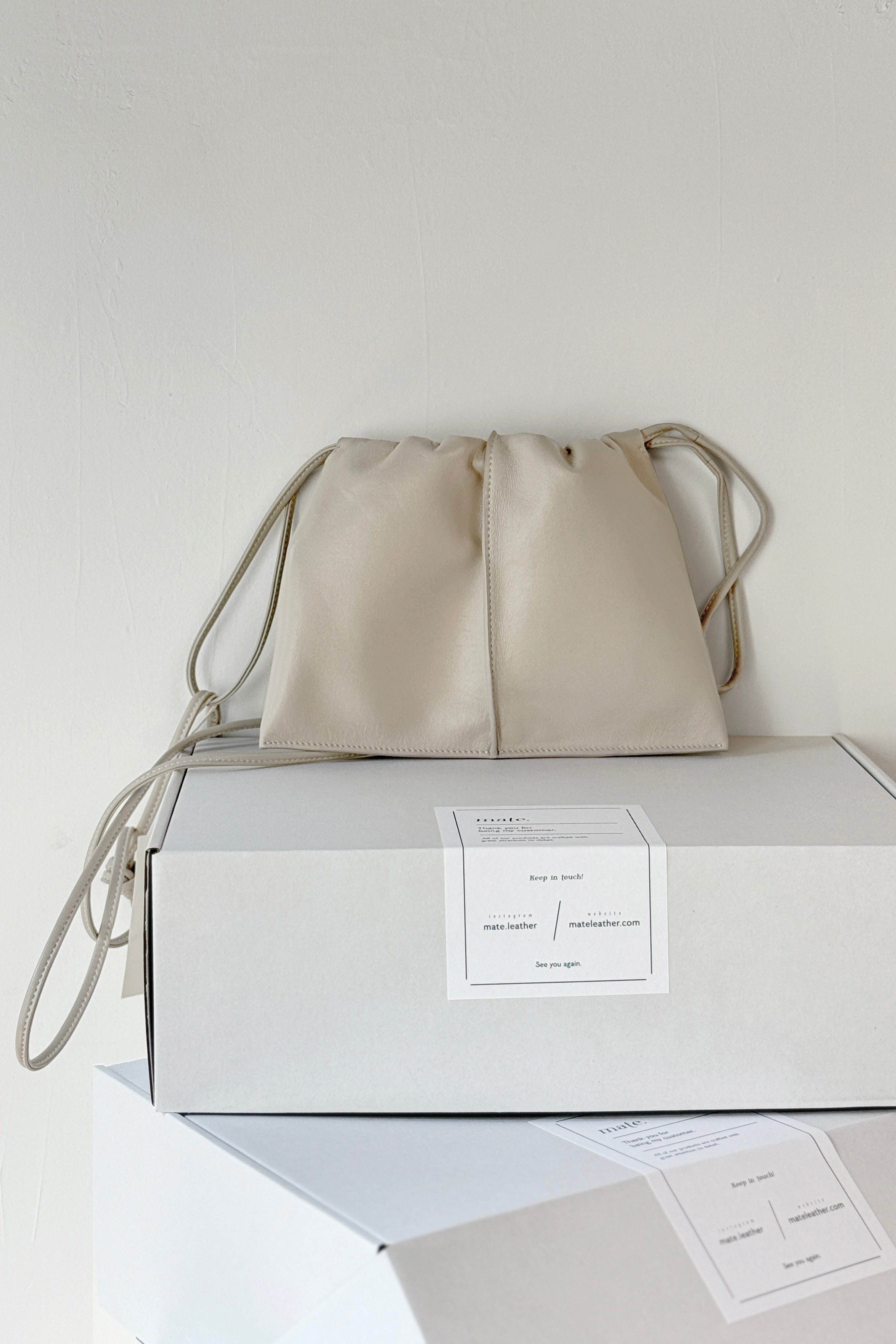 Drawstring Bag Small Ivory