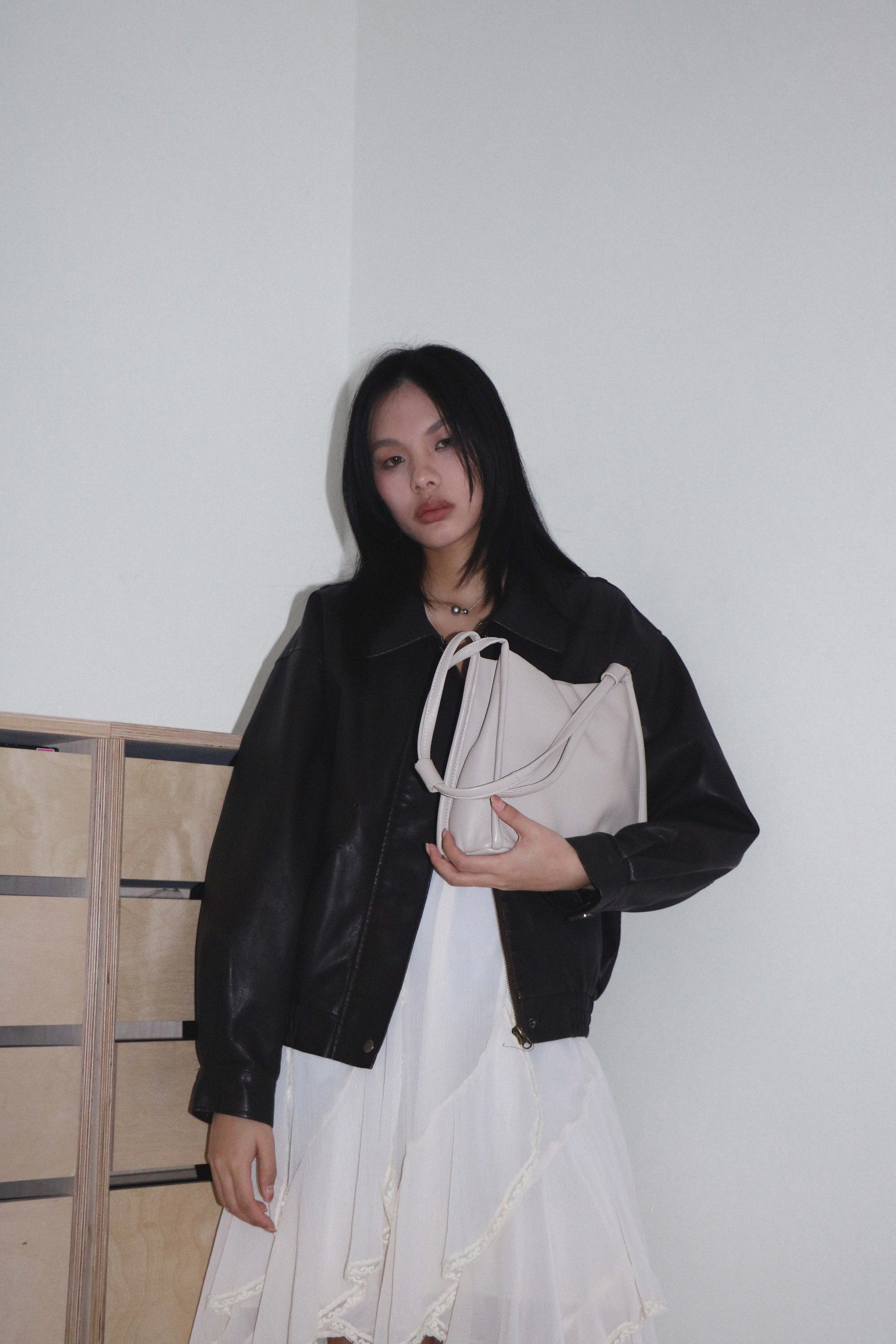 Pocket Soft Leather Shoulder Bag