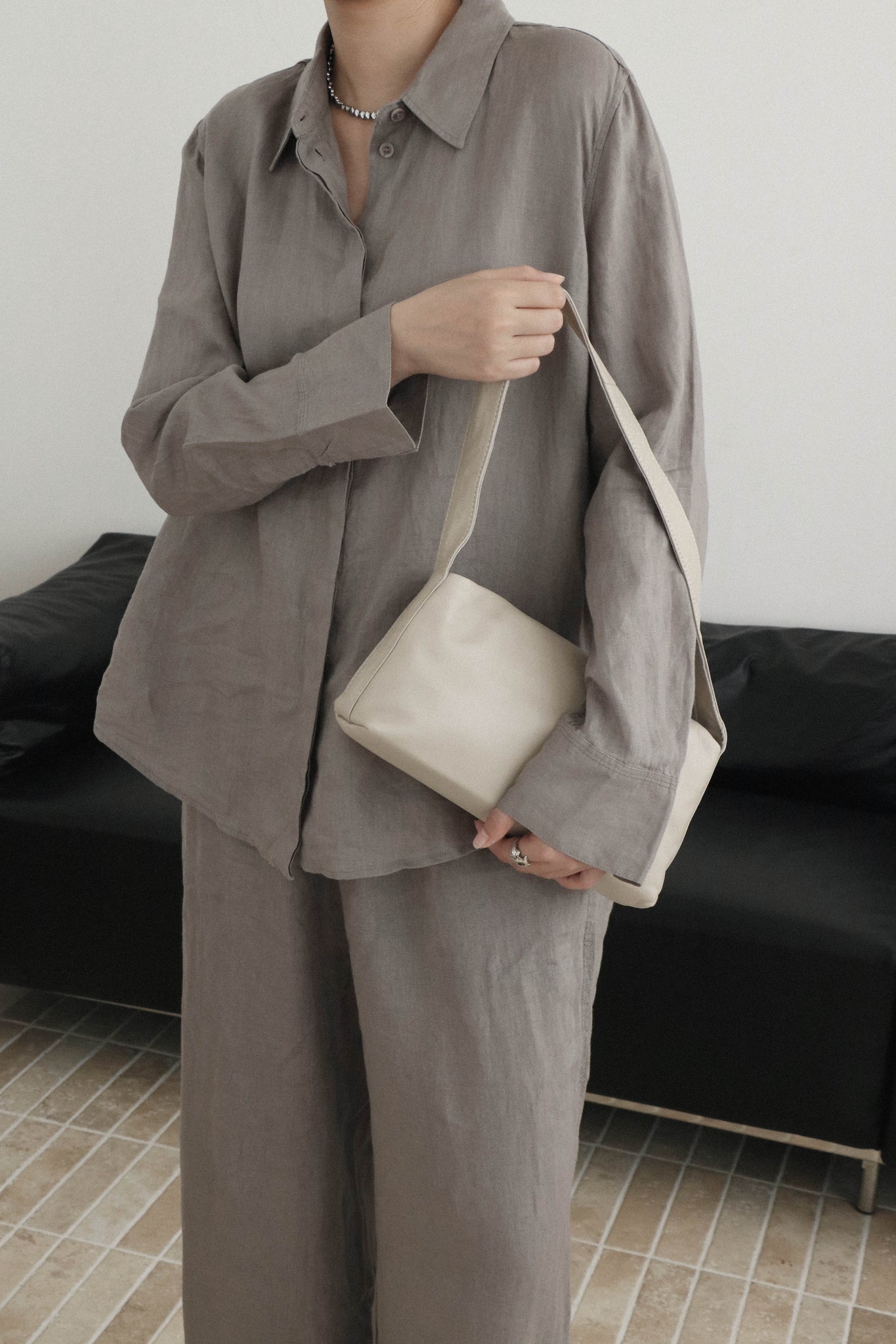 Pillow Shoulder Bag Ivory