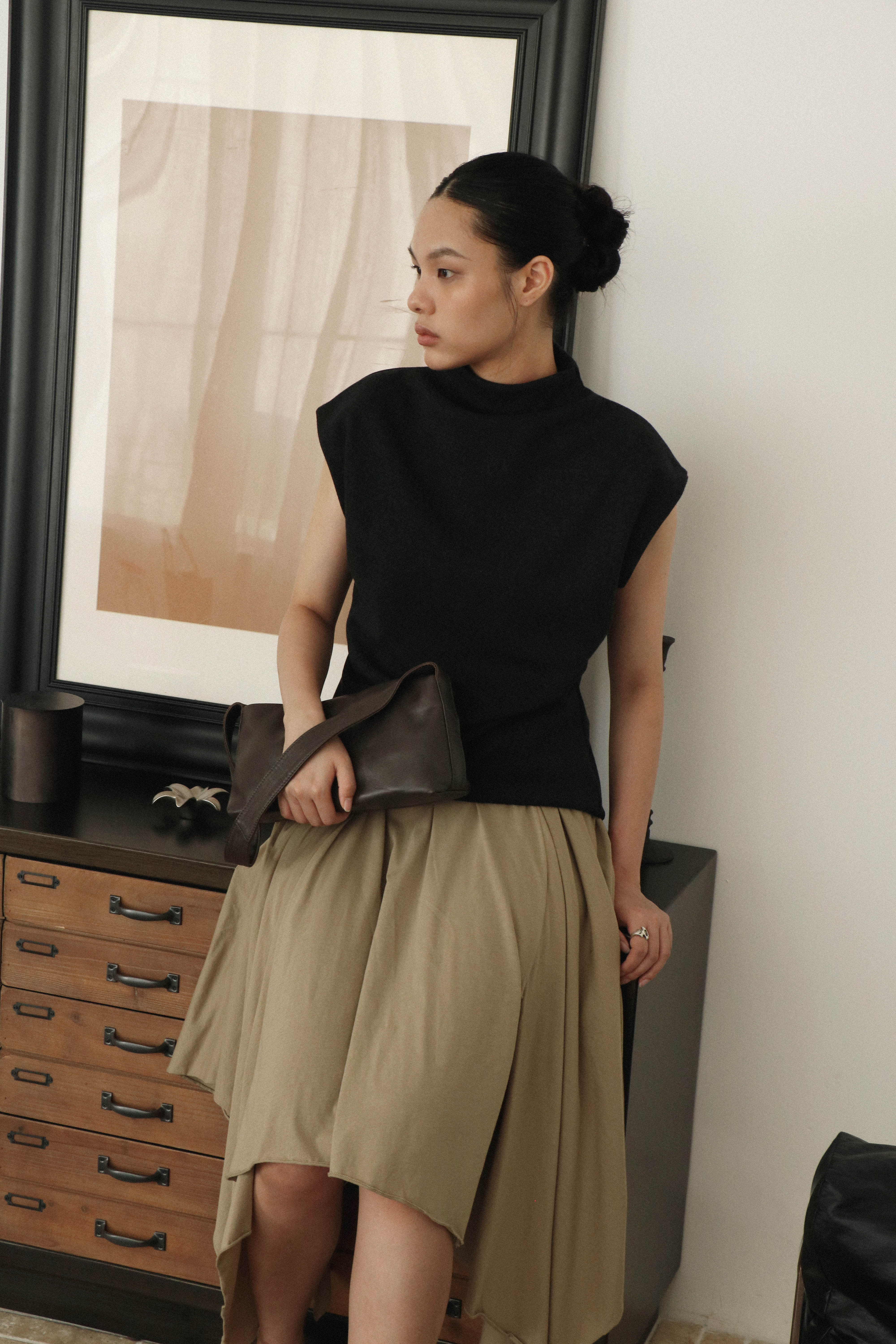 Pillow Shoulder Bag Chocolate