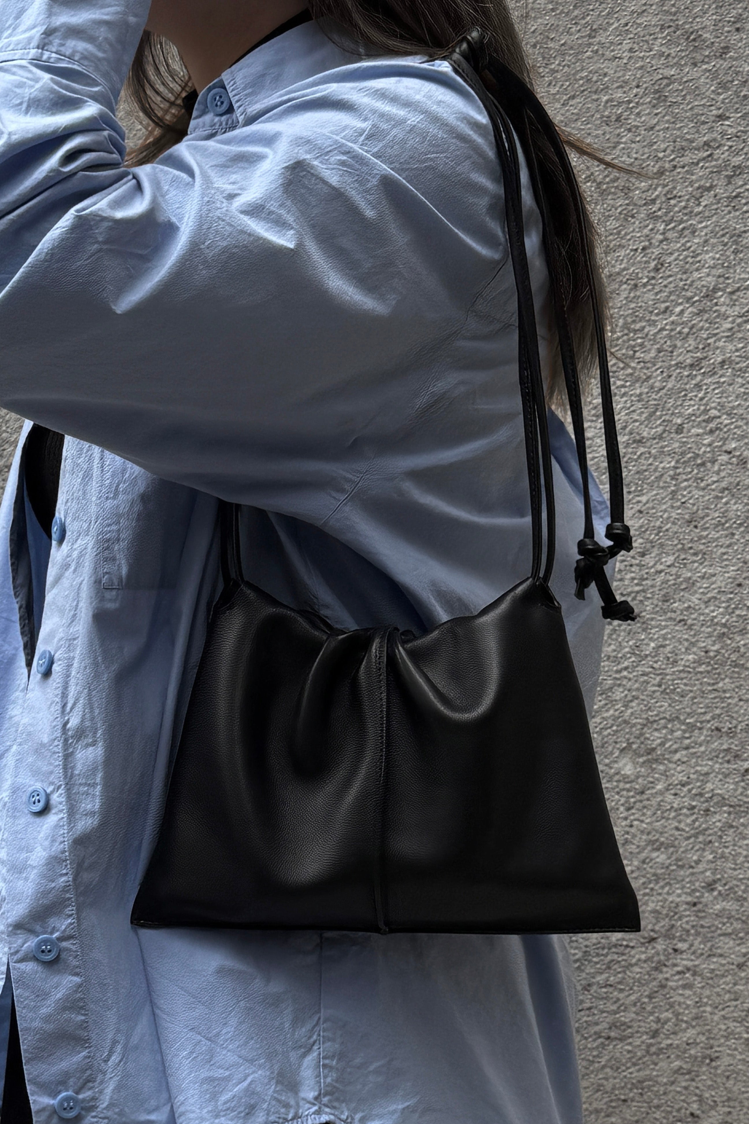 Drawstring Bag Small Black