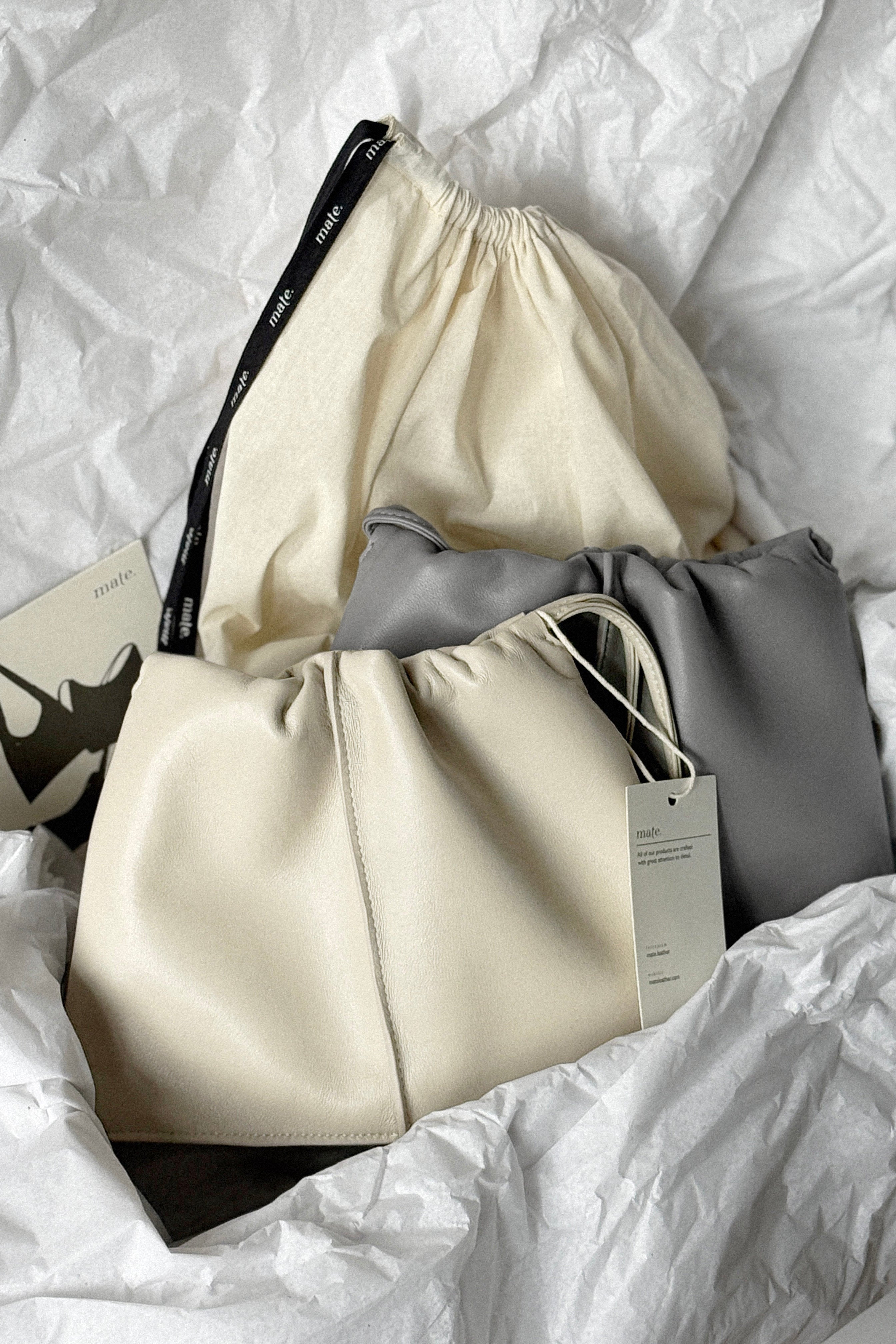 Drawstring Bag Small Ivory