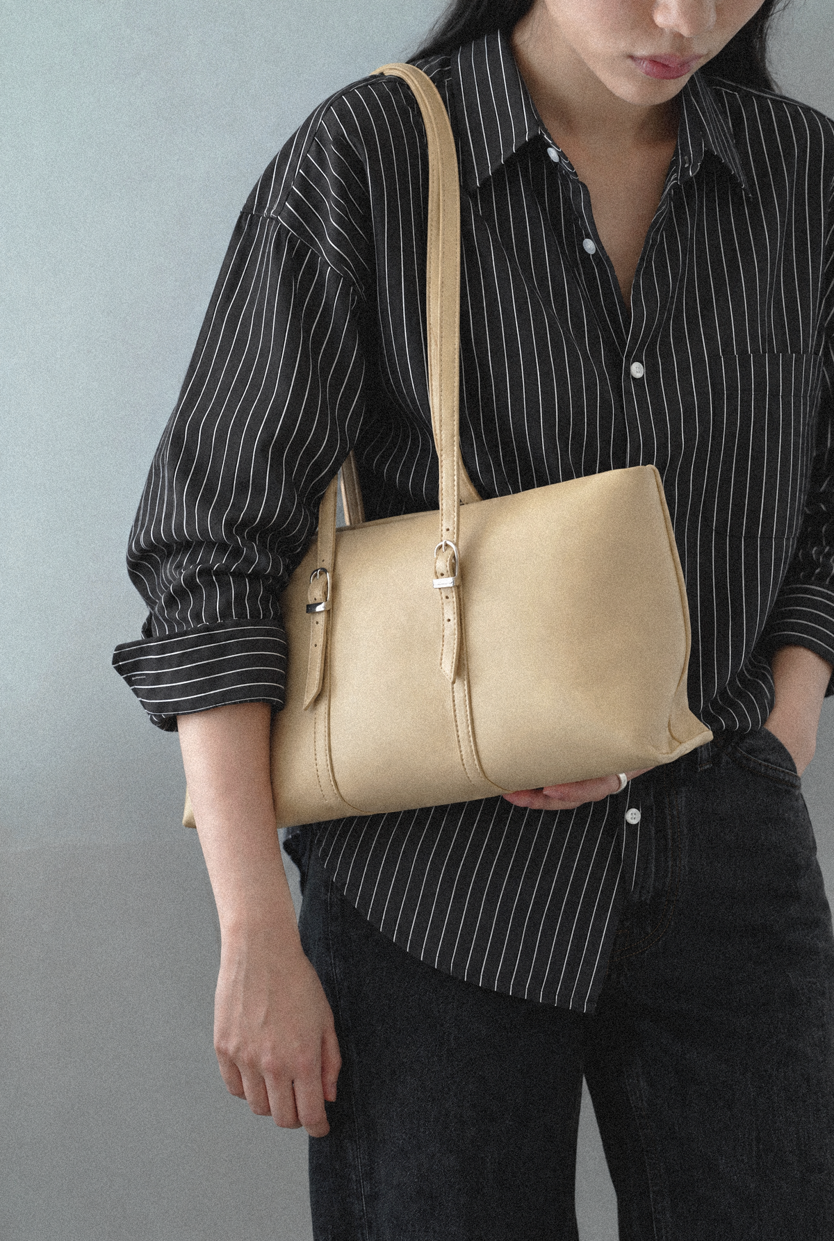 June's East West Bag Cream
