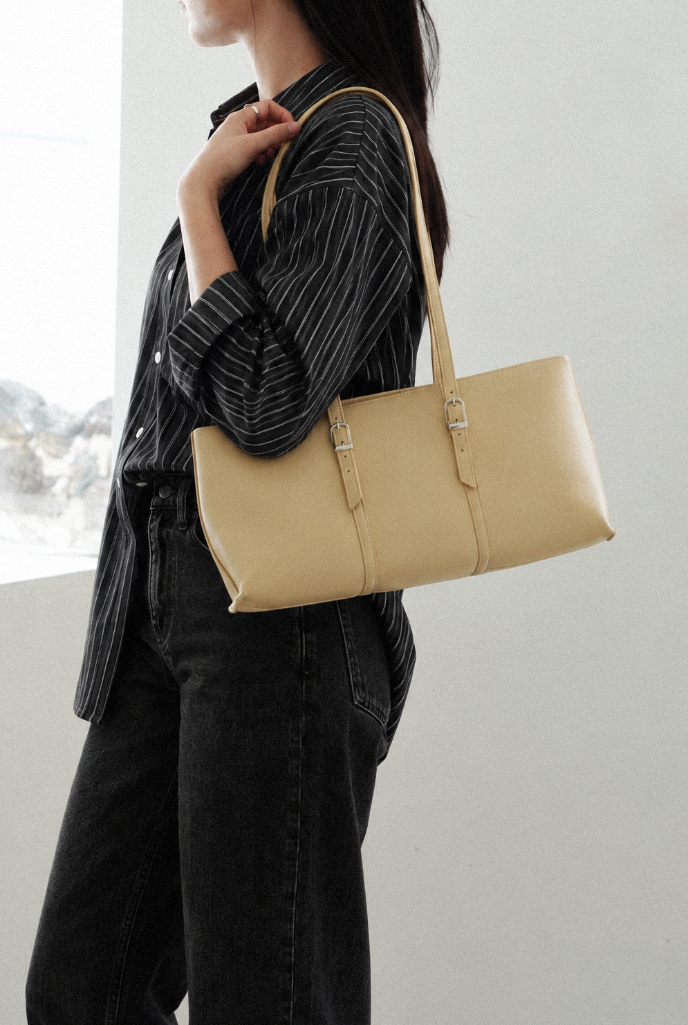 June's East West Bag Cream