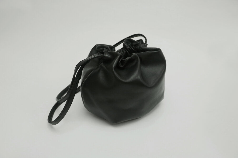 Lantern Shape Soft Leather Bag