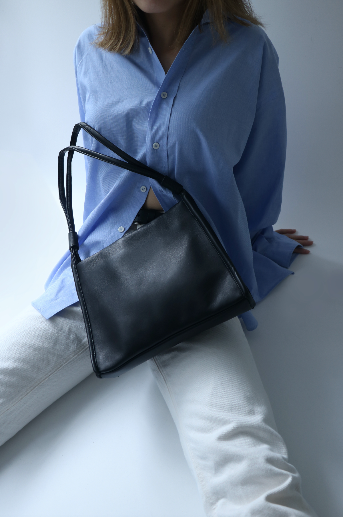Pocket Soft Leather Shoulder Bag